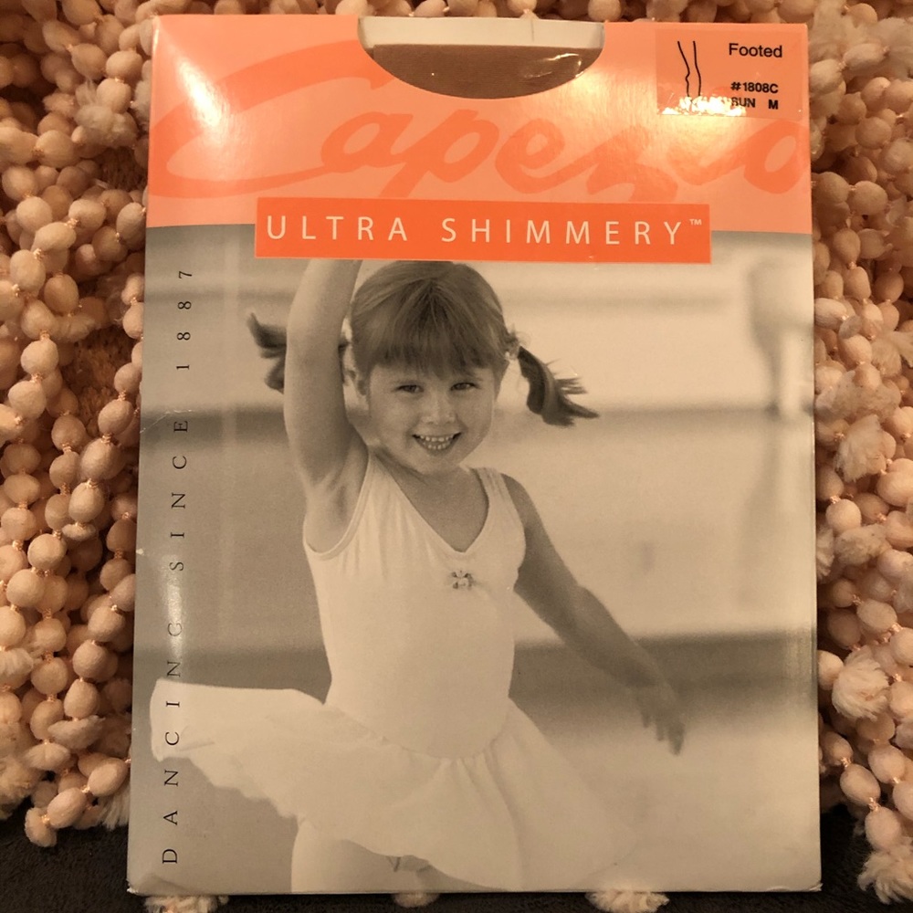 Capezio Ultra Shimmery tights - kids/color SUN